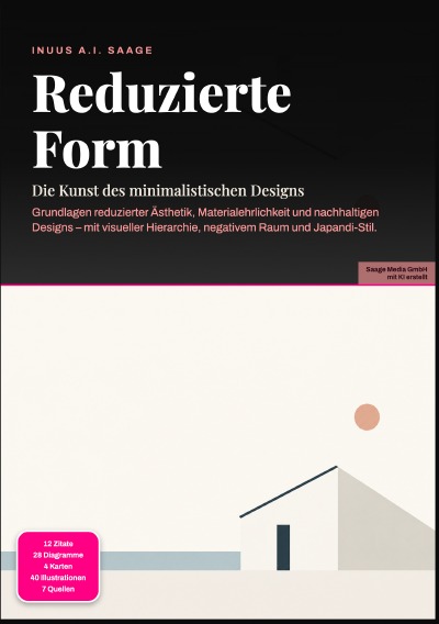 'Cover von Reduzierte Form: Die Kunst des minimalistischen Designs'-Cover