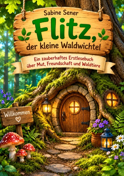 'Cover von Flitz, der kleine Waldwichtel Ein zauberhaftes Erstlesebuch über Mut, Freundschaft und Waldtiere'-Cover