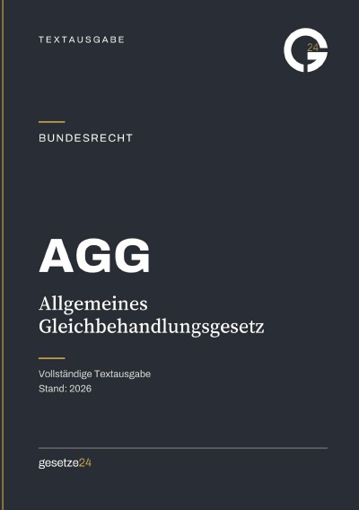 'Cover von AGG – Allgemeines Gleichbehandlungsgesetz'-Cover