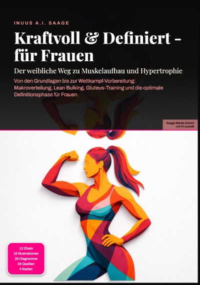 'Cover von Kraftvoll & Definiert – für Frauen: Der weibliche Weg zu Muskelaufbau und Hypertrophie'-Cover