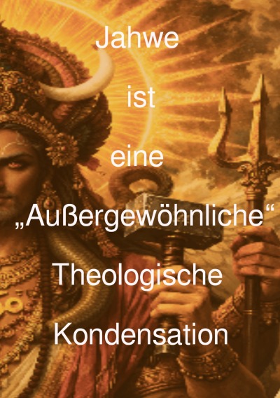 'Cover von Jahwe ist eine  „außergewöhnliche“ theologische  Kondensation'-Cover