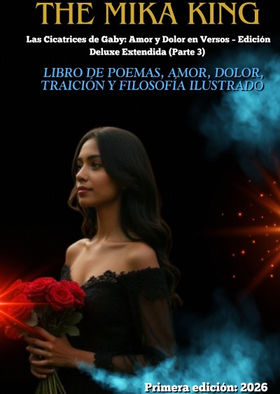 'Cover von Las Cicatrices de Gaby Amor y Dolor en Versos Edición Deluxe Extendida (Parte 3) The Mika King: Libro de poemas, amor, dolor, traición y filosofía ilustrado'-Cover