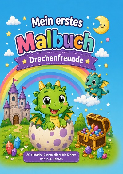 'Cover von Mein erstes Malbuch-Drachenfreunde'-Cover