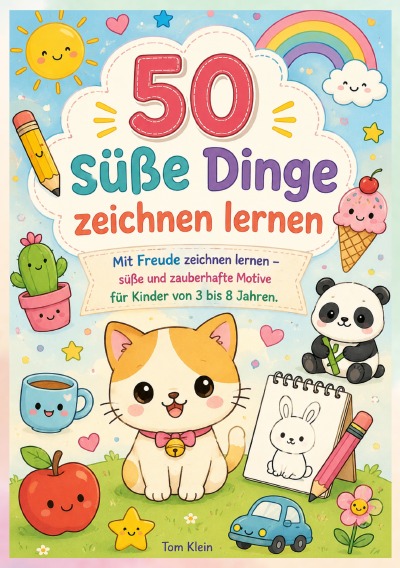 'Cover von 50 süße Dinge zeichnen lernen'-Cover