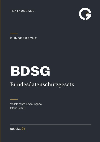 'Cover von BDSG – Bundesdatenschutzgesetz'-Cover