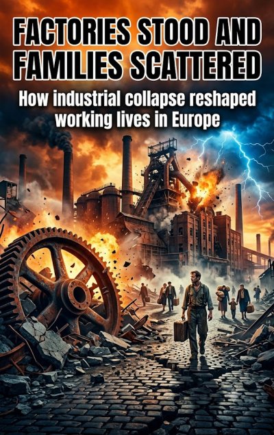 'Cover von Factories stood and families scattered'-Cover