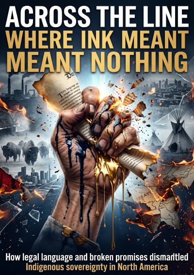 'Cover von Across the line where ink meant nothing'-Cover