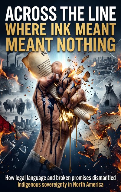 'Cover von Across the line where ink meant nothing'-Cover