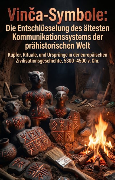 'Cover von Vinča-Symbole: Die Entschlüsselung des ältesten Kommunikationssystems der prähistorischen Welt'-Cover