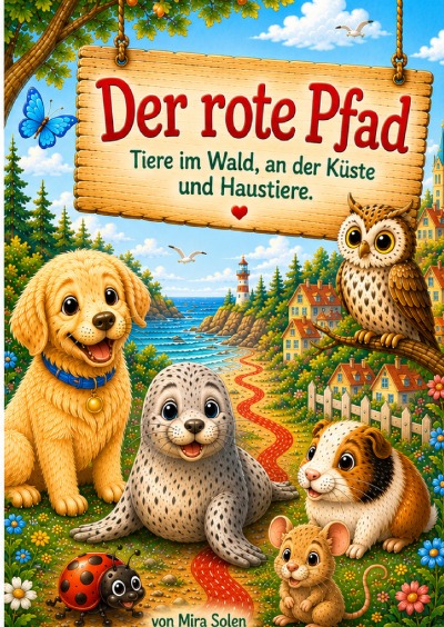 'Cover von Der rote Pfad – Tiere im Wald, an der Küste und Haustiere'-Cover