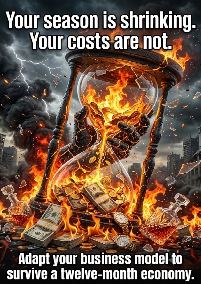 'Cover von Your season is shrinking. Your costs are not.'-Cover