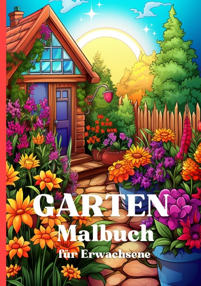 'Cover von Garten Malbuch für Erwachsene | A5 Cozy Format'-Cover