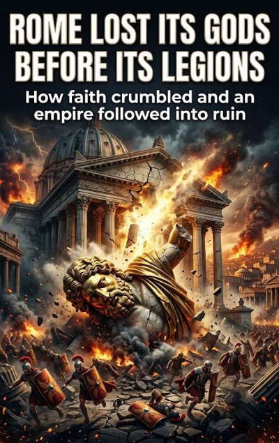 'Cover von Rome lost its gods before its legions'-Cover