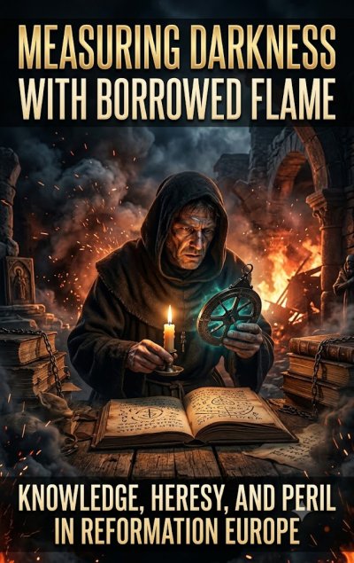'Cover von Measuring darkness with borrowed flame'-Cover