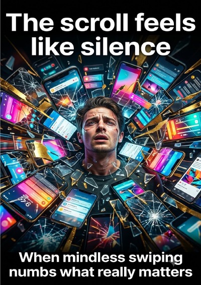 'Cover von The scroll feels like silence'-Cover