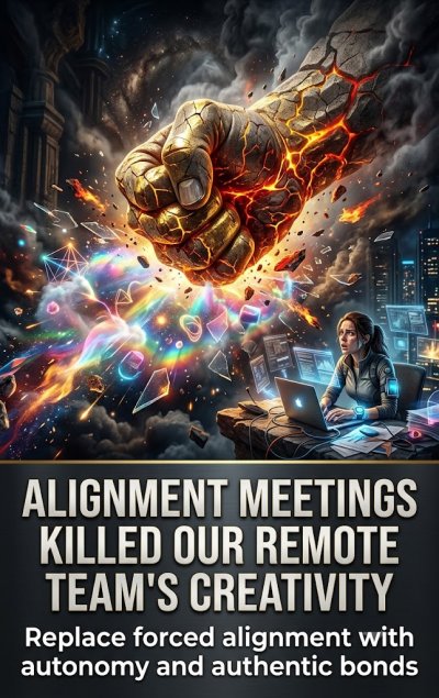 'Cover von Alignment meetings killed our remote team’s creativity'-Cover