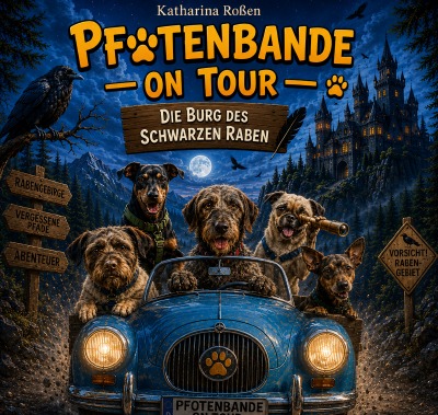 'Cover von Die Pfotenbande – Die Burg des schwarzen Raben'-Cover