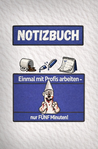 'Cover von Lustiges Notizbuch für Kollegen – Einmal mit Profis arbeiten – nur FÜNF Minuten!'-Cover
