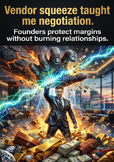 'Cover von Vendor squeeze taught me negotiation.'-Cover