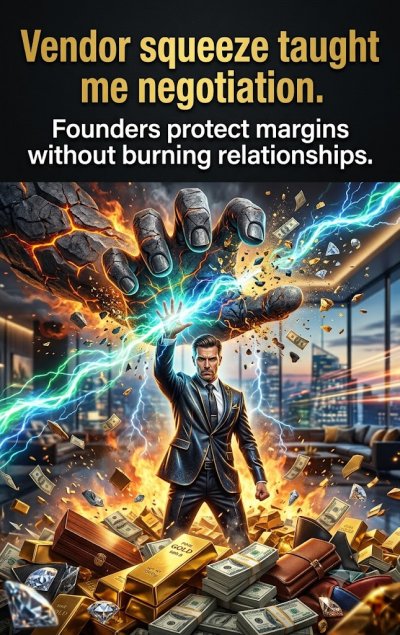 'Cover von Vendor squeeze taught me negotiation.'-Cover