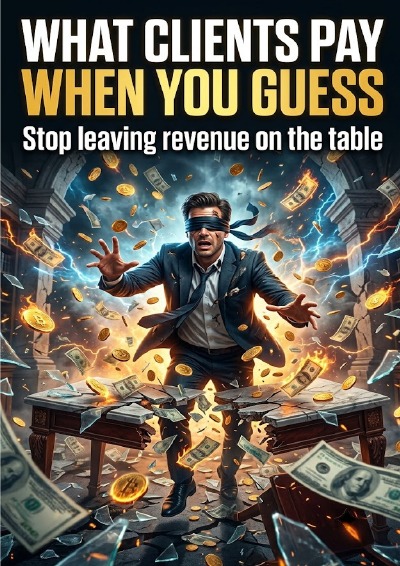 'Cover von What clients pay when you guess'-Cover