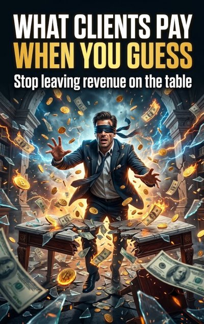 'Cover von What clients pay when you guess'-Cover