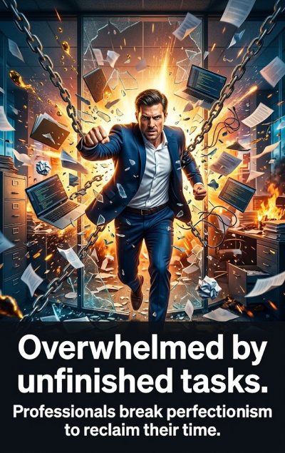 'Cover von Overwhelmed by unfinished tasks.'-Cover