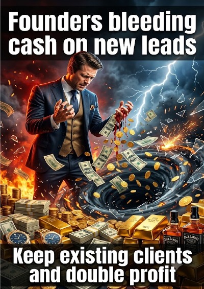 'Cover von Founders bleeding cash on new leads'-Cover