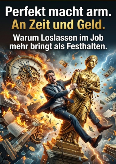 'Cover von Perfekt macht arm. An Zeit und Geld.'-Cover
