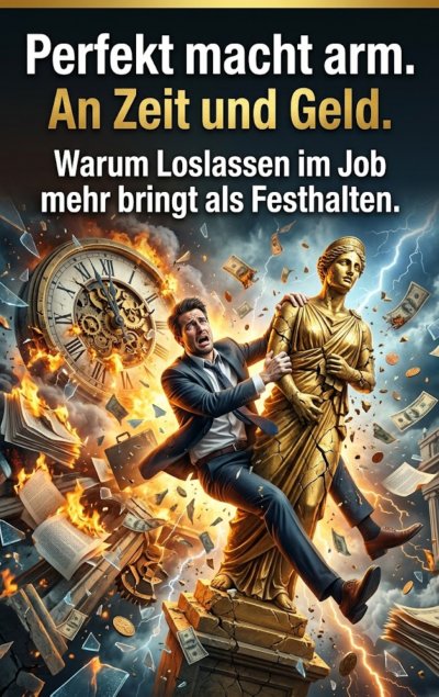 'Cover von Perfekt macht arm. An Zeit und Geld.'-Cover