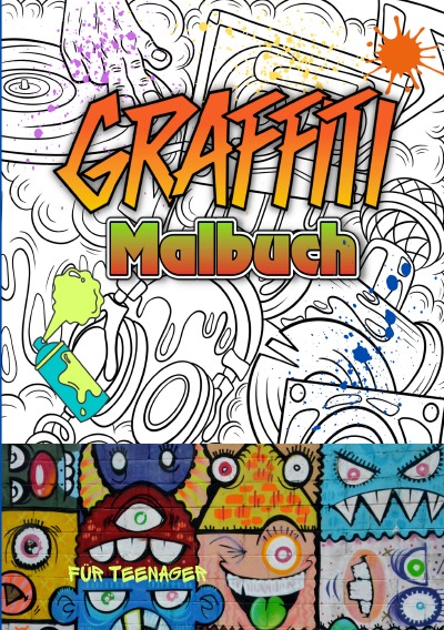 'Cover von Graffiti Malbuch für Teenager'-Cover