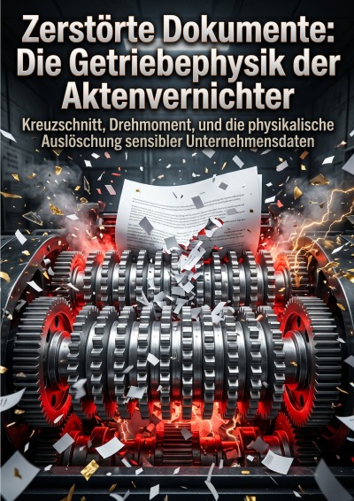 'Cover von Zerstörte Dokumente: Die Getriebephysik der Aktenvernichter'-Cover