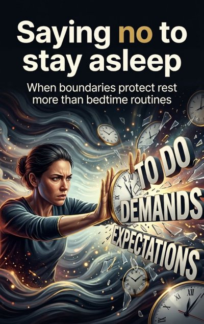 'Cover von Saying no to stay asleep'-Cover