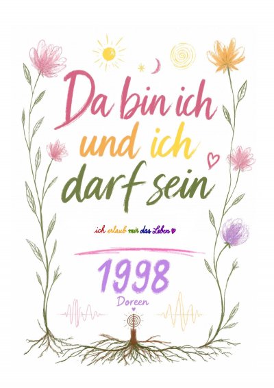 'Cover von Da bin ich und ich darf sein'-Cover