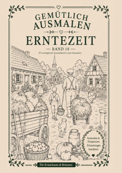 'Cover von Gemütlich ausmalen – Erntezeit'-Cover