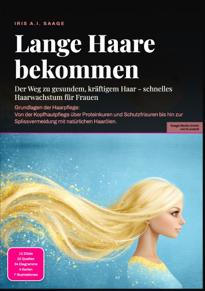 'Cover von Lange Haare bekommen: Der Weg zu gesundem, kräftigem Haar – schnelles Haarwachstum für Frauen'-Cover