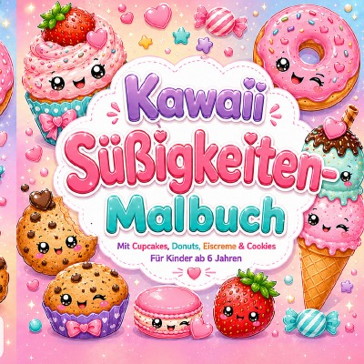 'Cover von Kawaii Süßigkeiten-Malbuch'-Cover