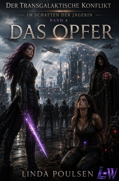 'Cover von Der transgalaktische Konflikt – Im Schatten der Jägerin – Band 4 – Das Opfer'-Cover