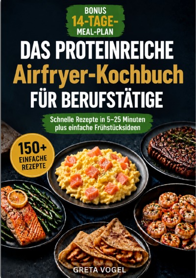 'Cover von Das proteinreiche Airfryer-Kochbuch für Berufstätige'-Cover