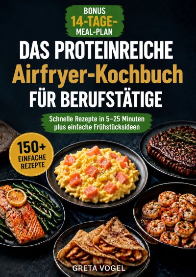 'Cover von Das proteinreiche Airfryer-Kochbuch für Berufstätige'-Cover