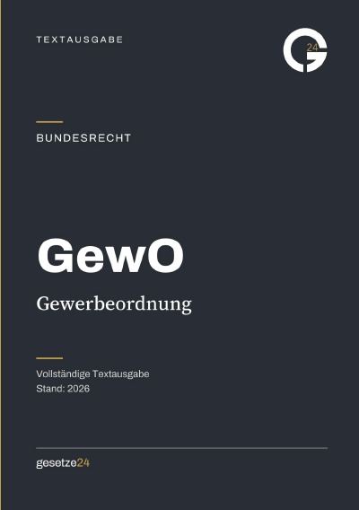 'Cover von GewO – Gewerbeordnung'-Cover