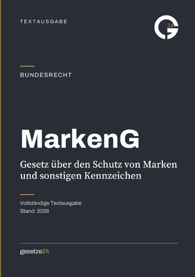 'Cover von MarkenG – Gesetz über den Schutz von Marken und sonstigen Kennzeichen'-Cover