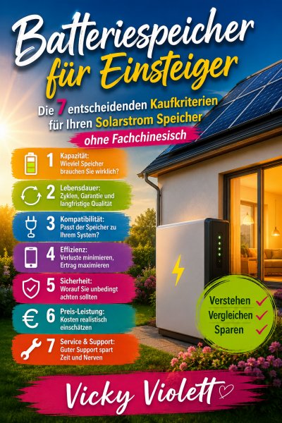 'Cover von Batteriespeicher für Einsteiger'-Cover