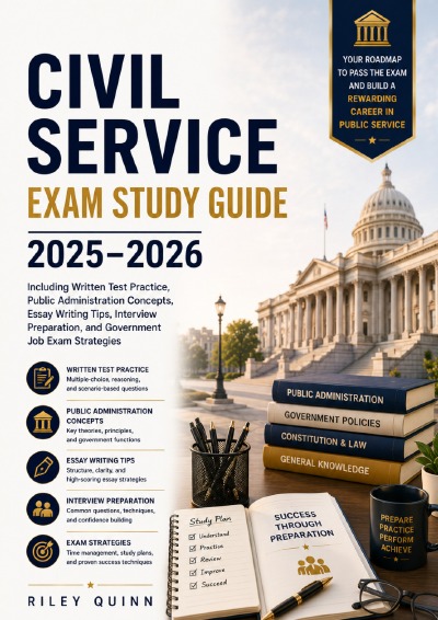 'Cover von Civil Service  Exam Study Guide 2025–2026'-Cover