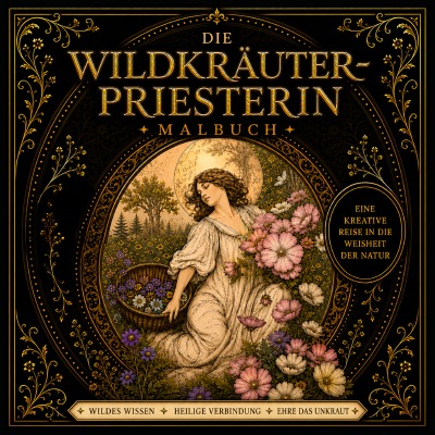 'Cover von Die Wildkräuterpriesterin: Malbuch: Ehre das Unkraut: 25 Heilpflanzen und ihre Weisheit'-Cover