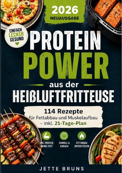 'Cover von Proteinpower aus der Heißluftfritteuse'-Cover