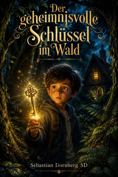 'Cover von Der geheimnisvolle Schlüssel im Wald: Das Klopfen in der Nacht'-Cover