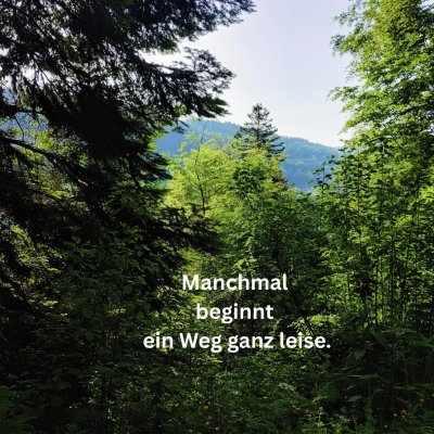 'Cover von Manchmal beginnt ein Weg ganz leise'-Cover