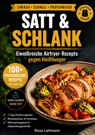 'Cover von Eiweißreiche Airfryer-Rezepte gegen Heißhunger'-Cover