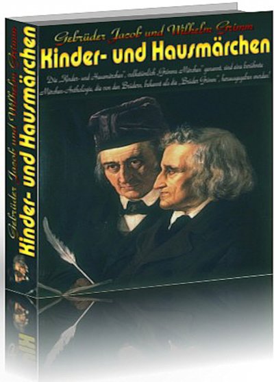 'Cover von Jacob und Wilhelm Grimm. Kinder- und Hausmärchen. Band 1 und 2 (1812 – 1815).'-Cover